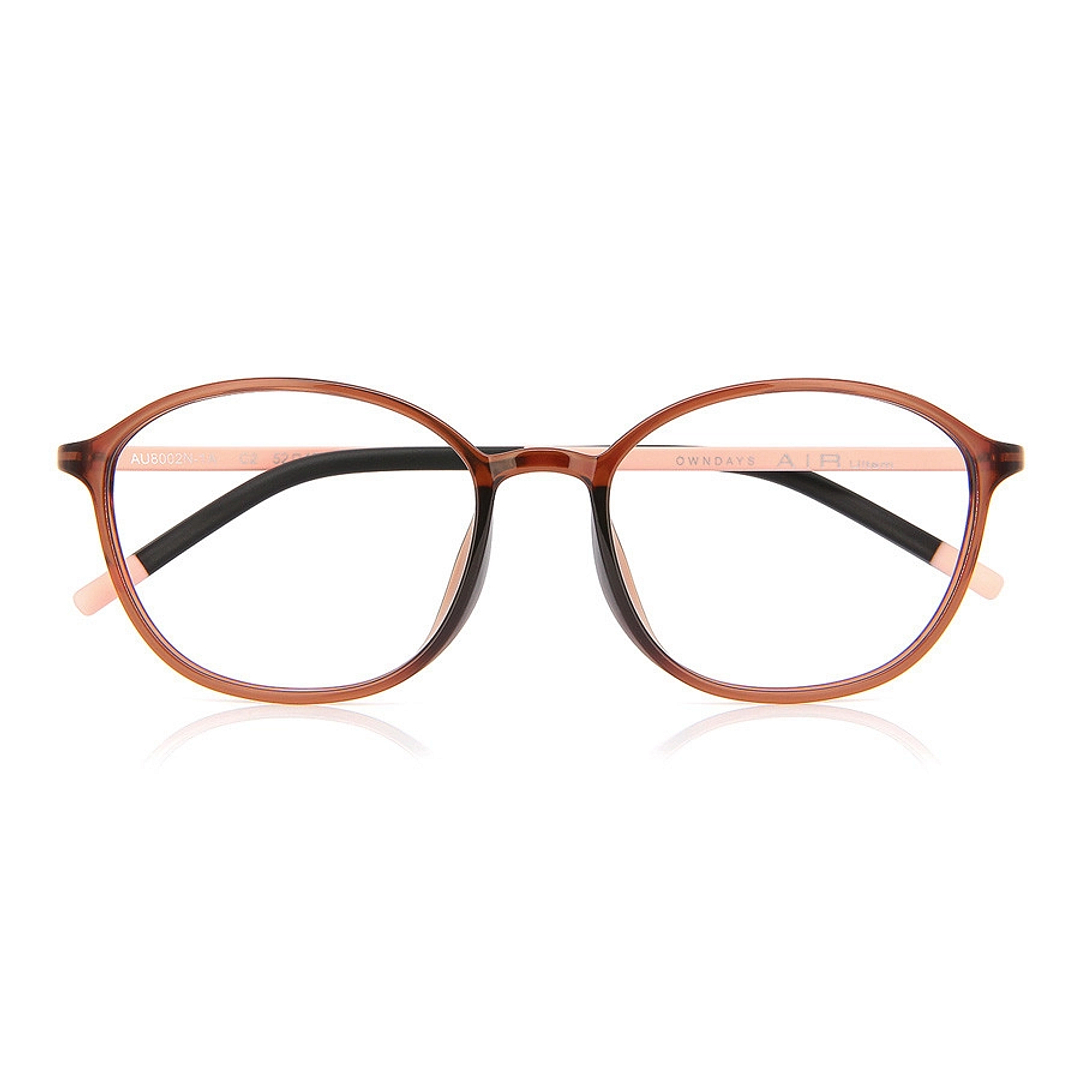OWNDAYS | AIR Light Brown Full Rim Barrel right side