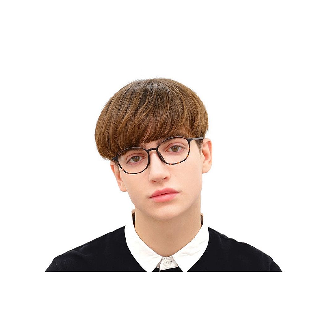 OWNDAYS | AIR Light Brown Full Rim Barrel left side