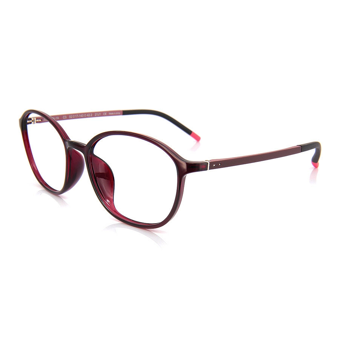 OWNDAYS | AIR Red Full Rim Barrel left side