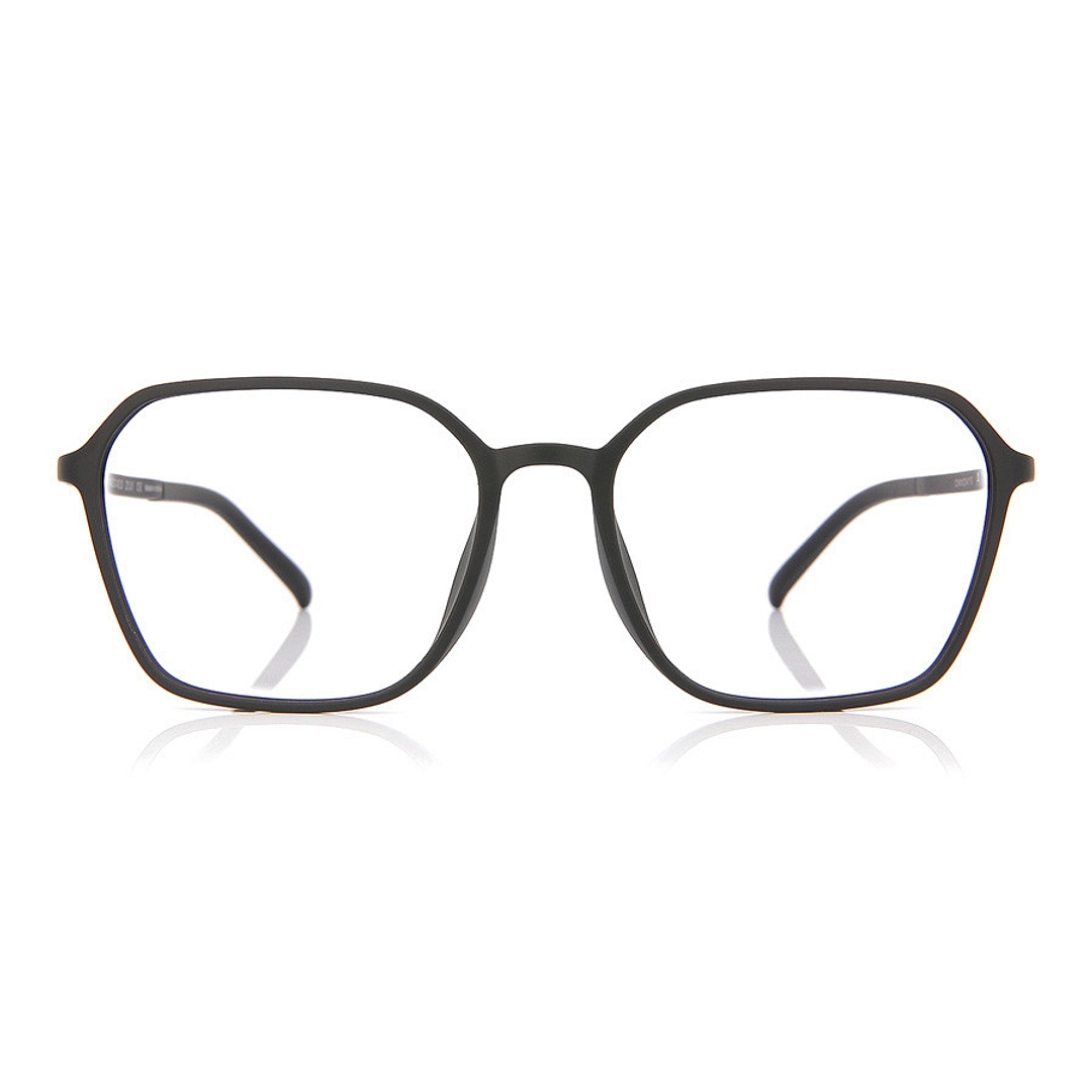 OWNDAYS | AIR Matte Black Full Rim Polygon right side