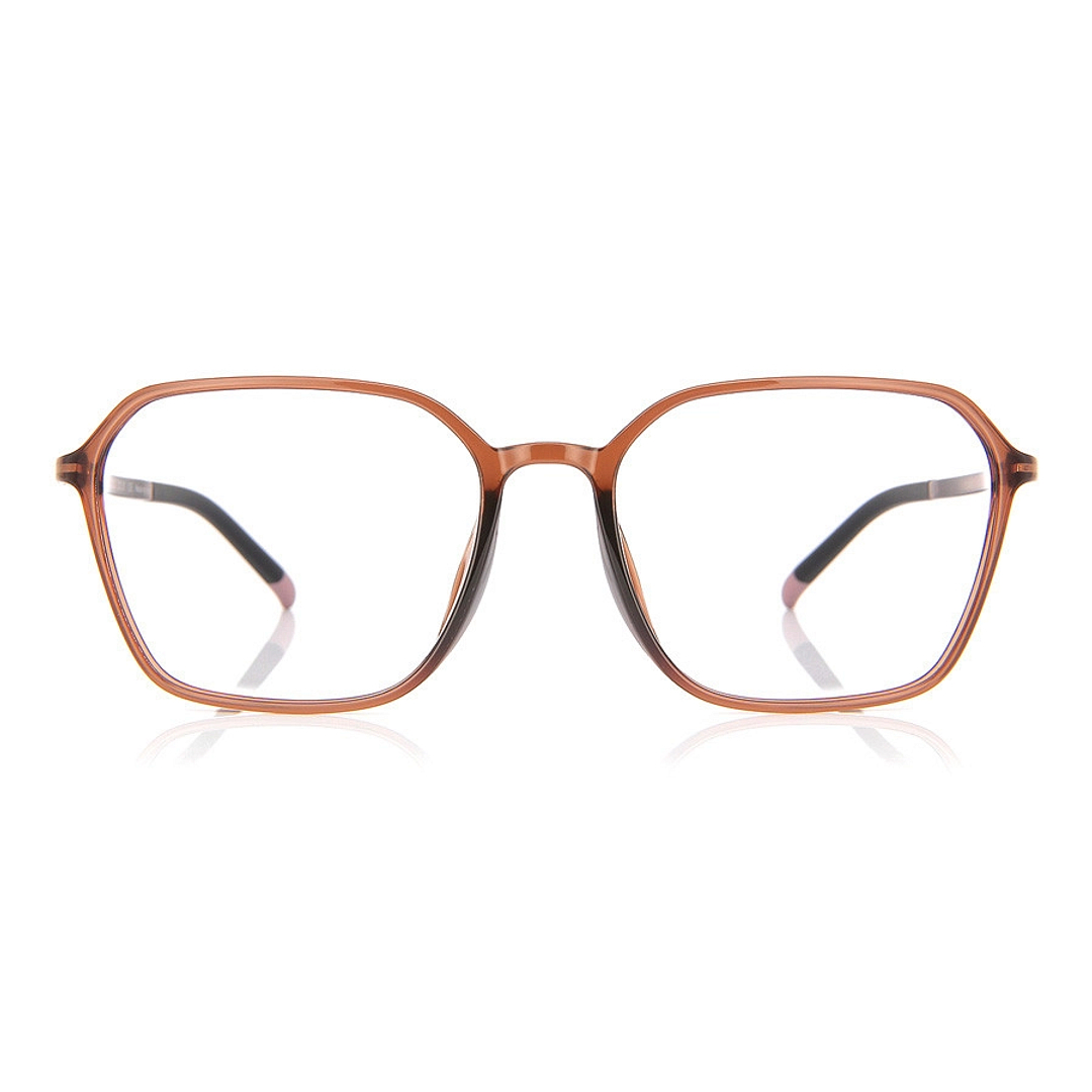 OWNDAYS | AIR Light Brown Full Rim Polygon right side