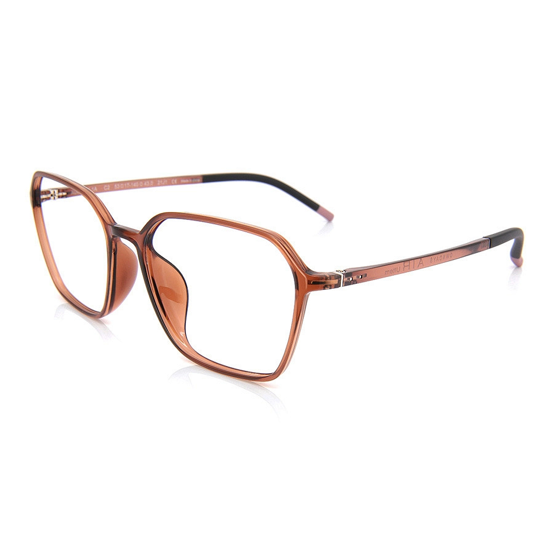 OWNDAYS | AIR Light Brown Full Rim Polygon left side
