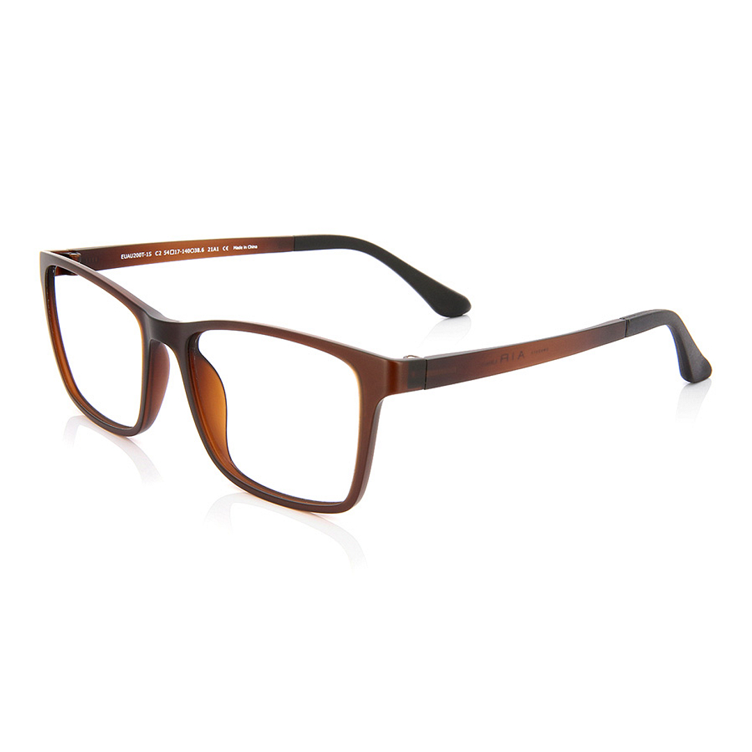 OWNDAYS | AIR Light Brown Full Rim Rectangle left side