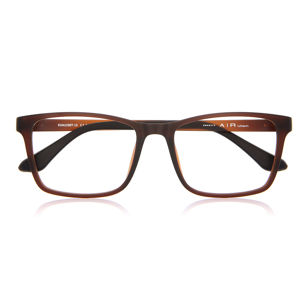 OWNDAYS | AIR Light Brown Full Rim Rectangle right side