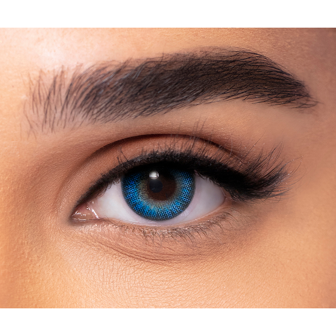 Alcon Air Optix Alcon Air Optix Color Contact Lenses Brilliant Blue 2 Lens Box left side