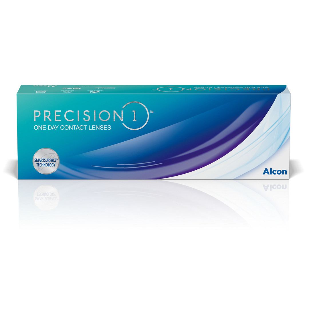 Alcon Precision Alcon Precision1 Dailies 30 Lenses box - 4 Boxes left side