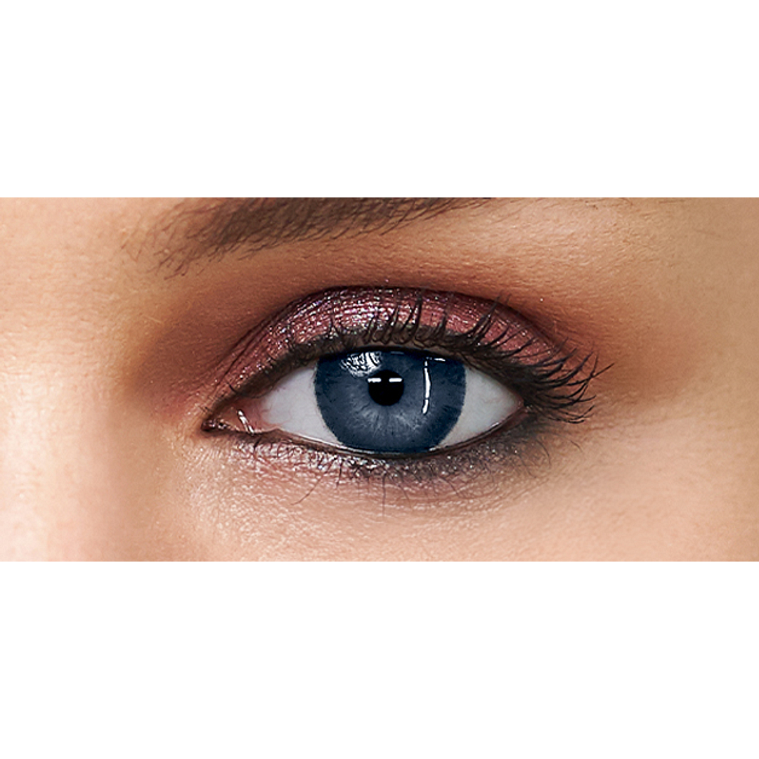 Aquacolor Aqualens Blue Zero Power Dailies left side