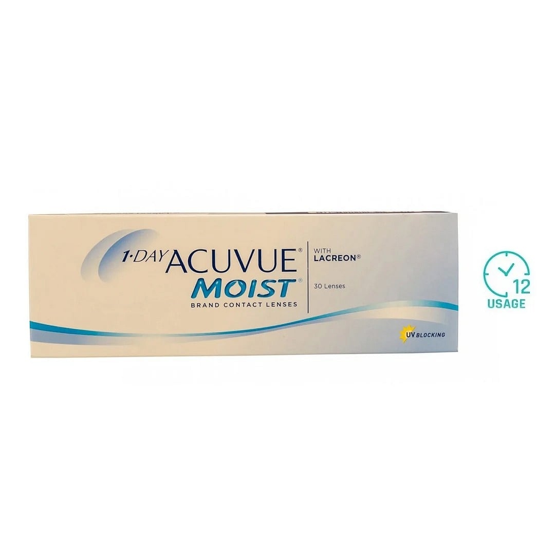 Acuvue Moist علبة عدسات جونسون مويست أكيوفيو 30 left side