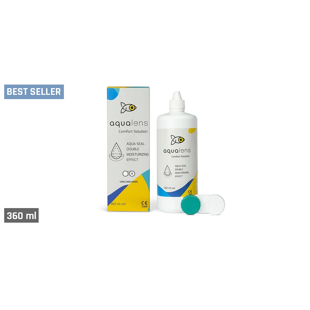 Aqualens Aqualens Comfort Contact Lens Solution 360 ML left side