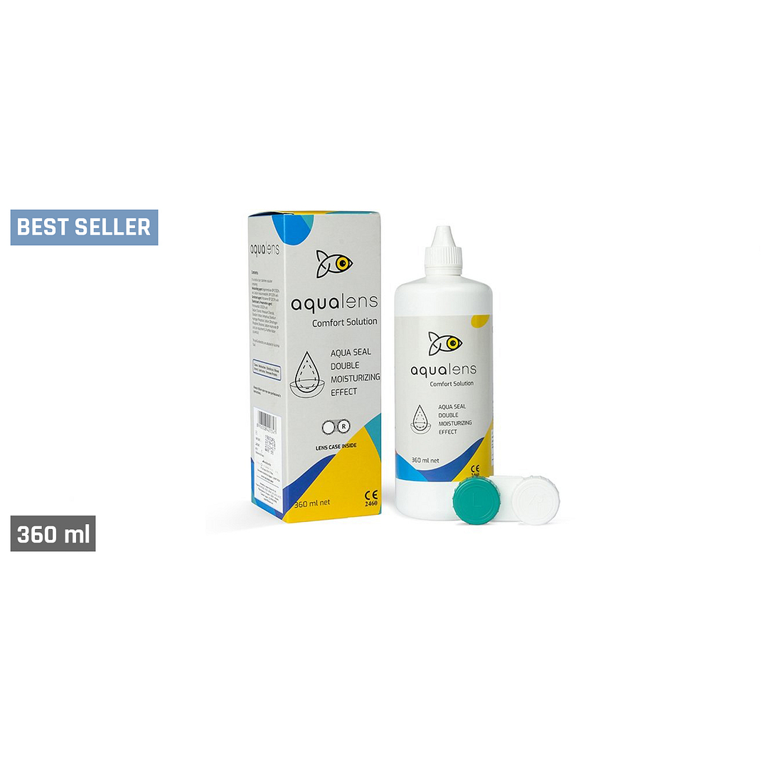Aqualens Aqualens Comfort Contact Lens Solution 360 ML left side