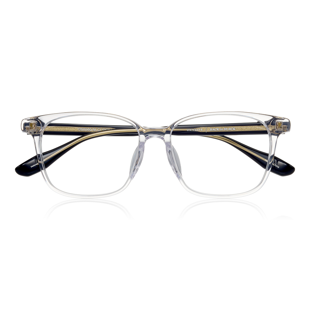 BACK in BLACK Clear Full Rim Wellington right side