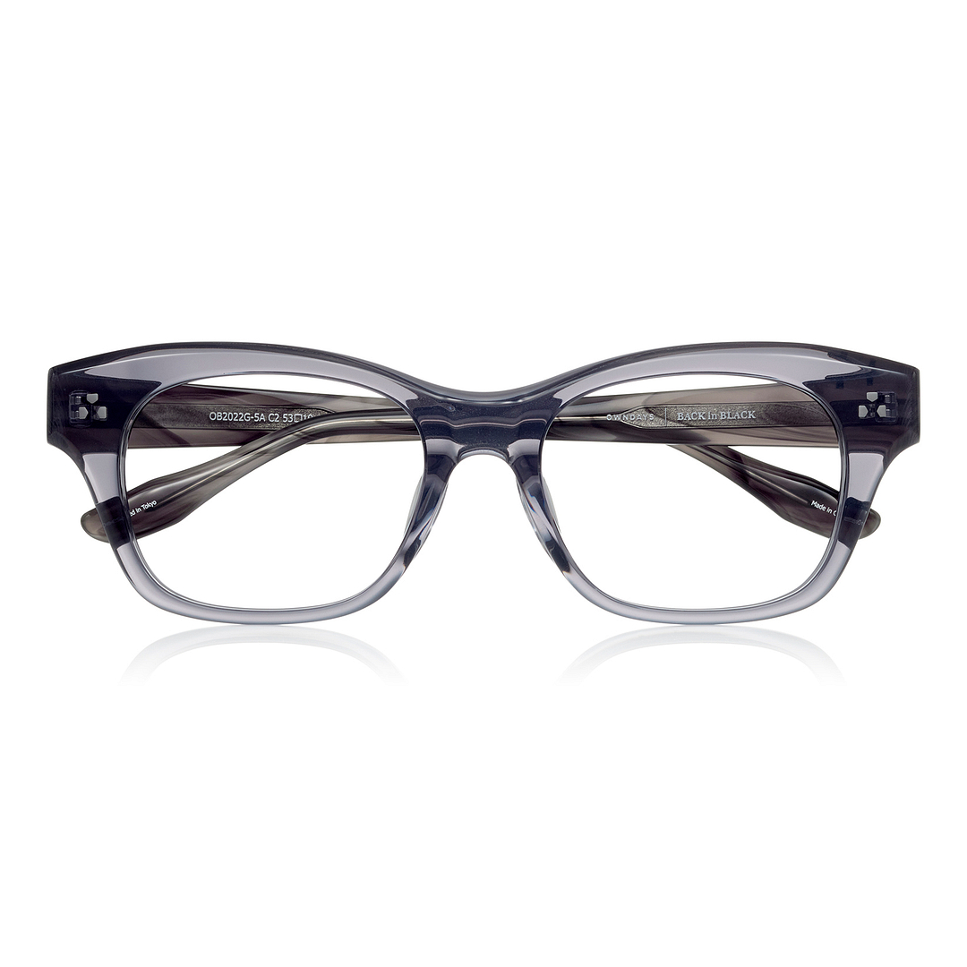 BACK in BLACK Gray Full Rim Wellington right side