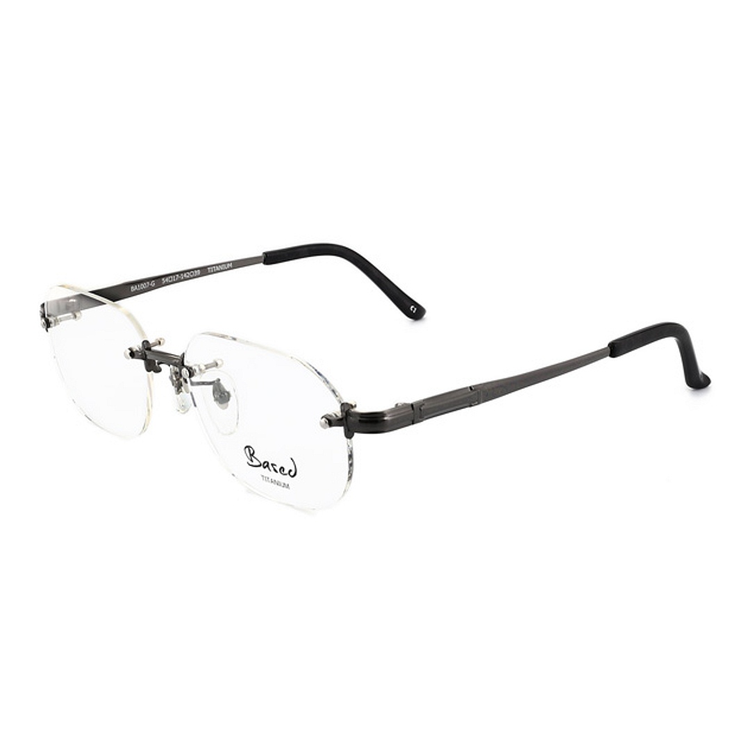 OWNDAYS | ESSENTIAL Gun Rimless Rectangle left side