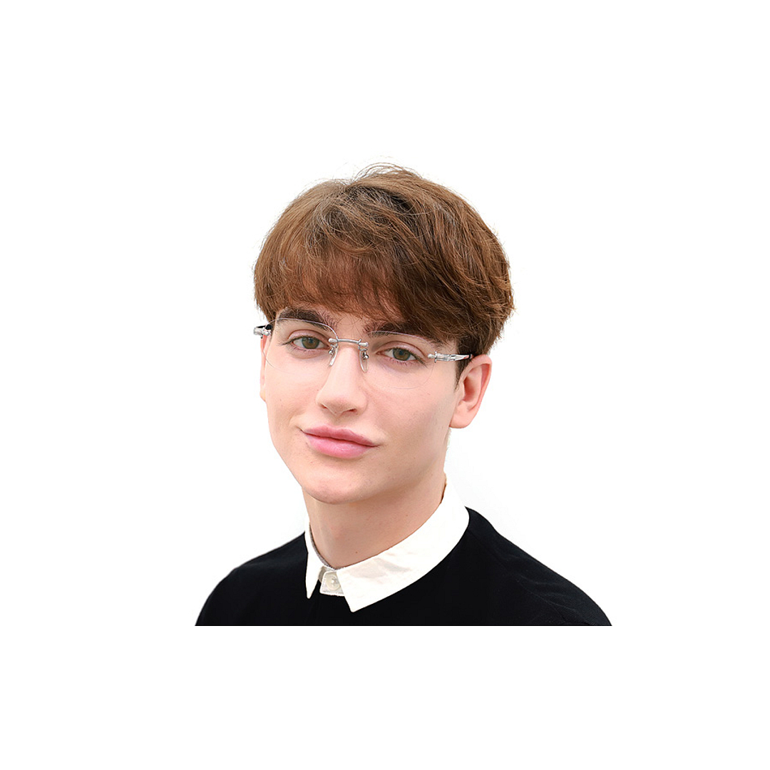 OWNDAYS | ESSENTIAL Gun Rimless Rectangle right side