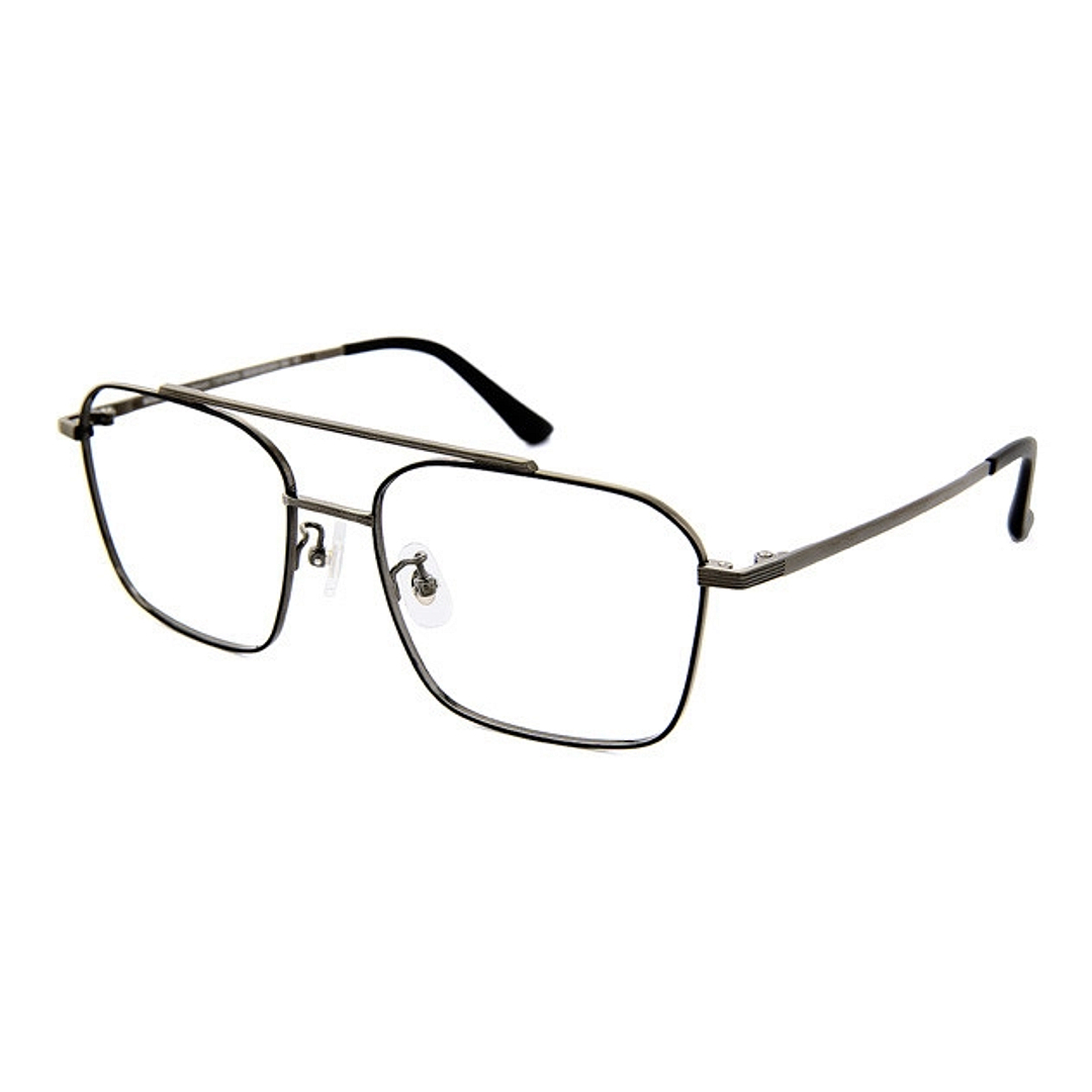 OWNDAYS | ESSENTIAL Black Full Rim Square left side