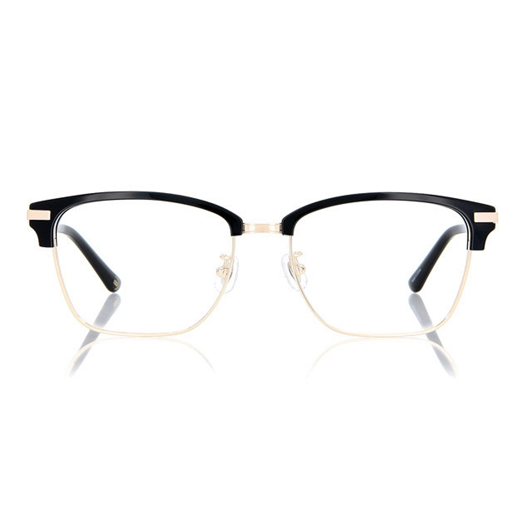 OWNDAYS | ESSENTIAL Black Half Rim Browline right side