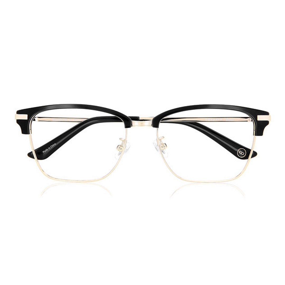 OWNDAYS | ESSENTIAL Black Half Rim Browline right side