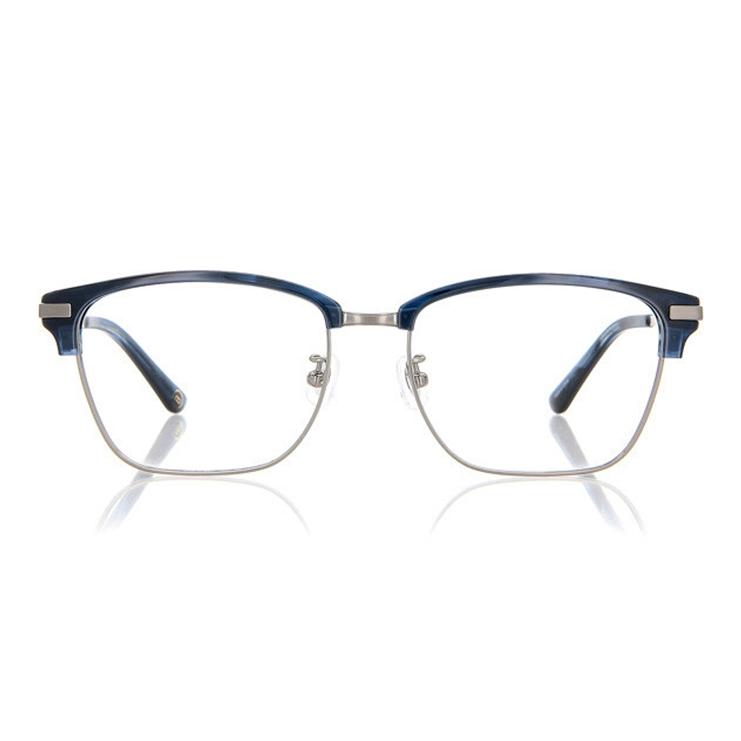 OWNDAYS | ESSENTIAL Navy Half Rim Browline right side