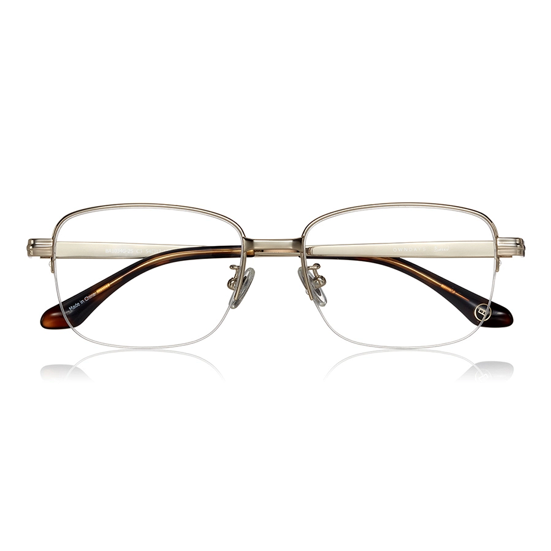 OWNDAYS | ESSENTIAL Gold Half Rim Wellington right side