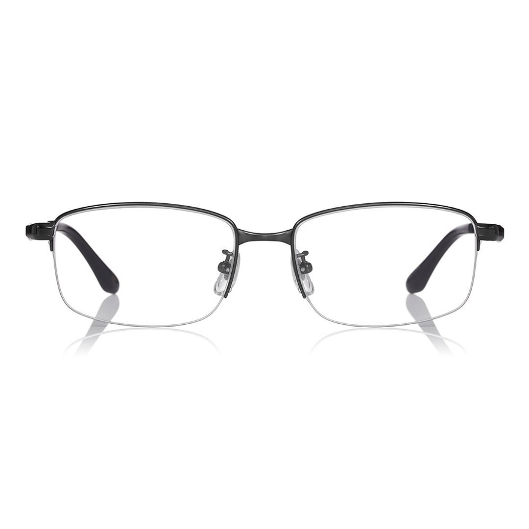 OWNDAYS | ESSENTIAL Dark Gunmetal Full Rim Rectangle right side