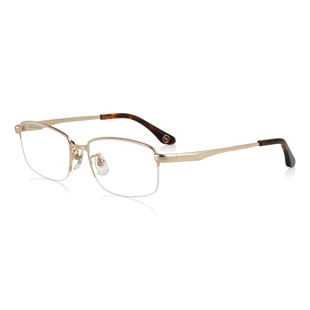 OWNDAYS | ESSENTIAL Gold Full Rim Rectangle left side