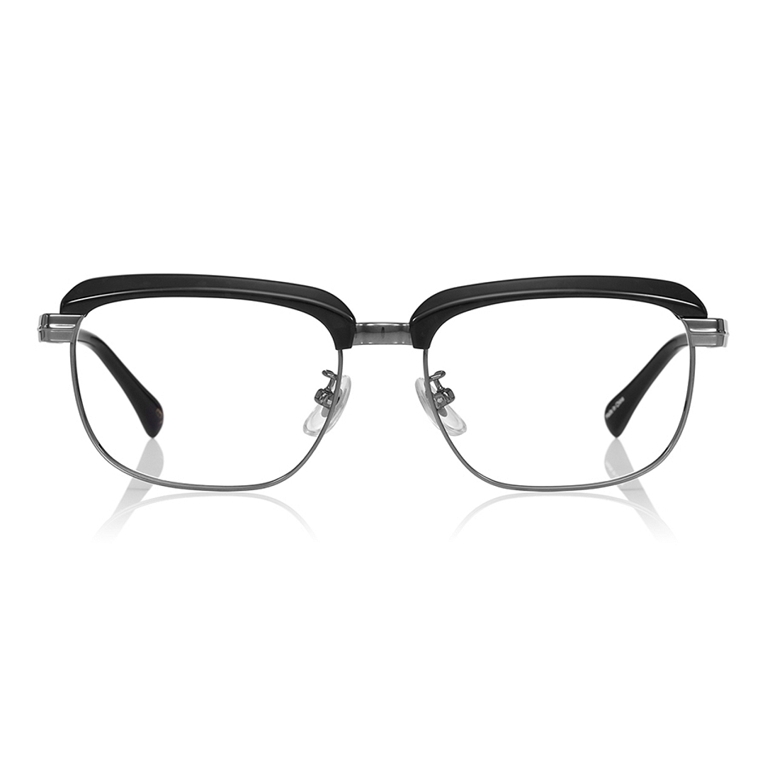 OWNDAYS | ESSENTIAL Mid Gunmetal Full Rim Wellington right side