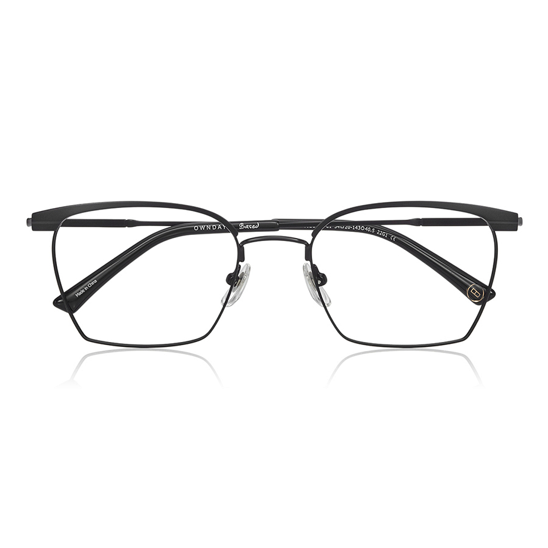 OWNDAYS | ESSENTIAL Black Full Rim Wellington right side
