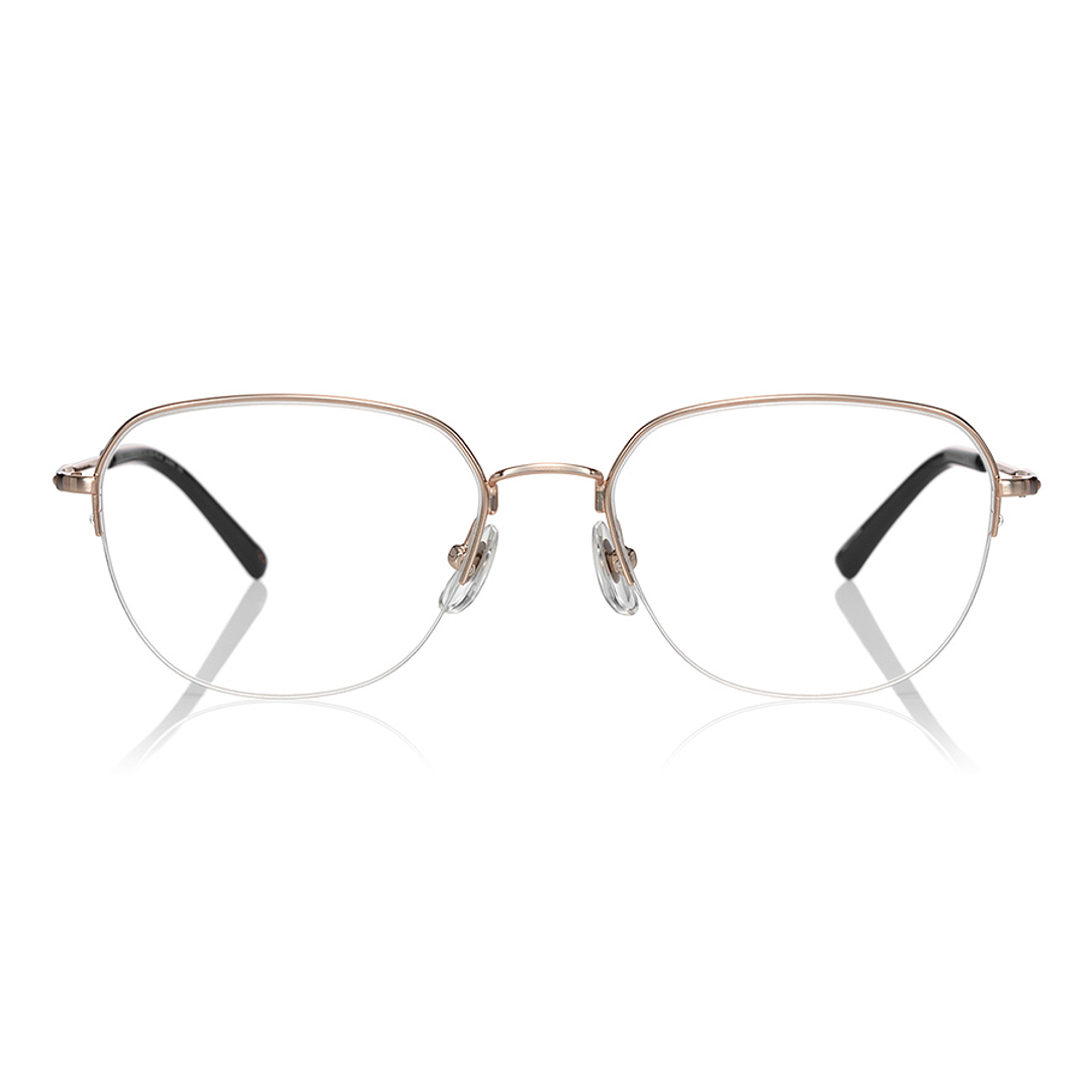 OWNDAYS | ESSENTIAL Gold Half Rim Teardrop right side