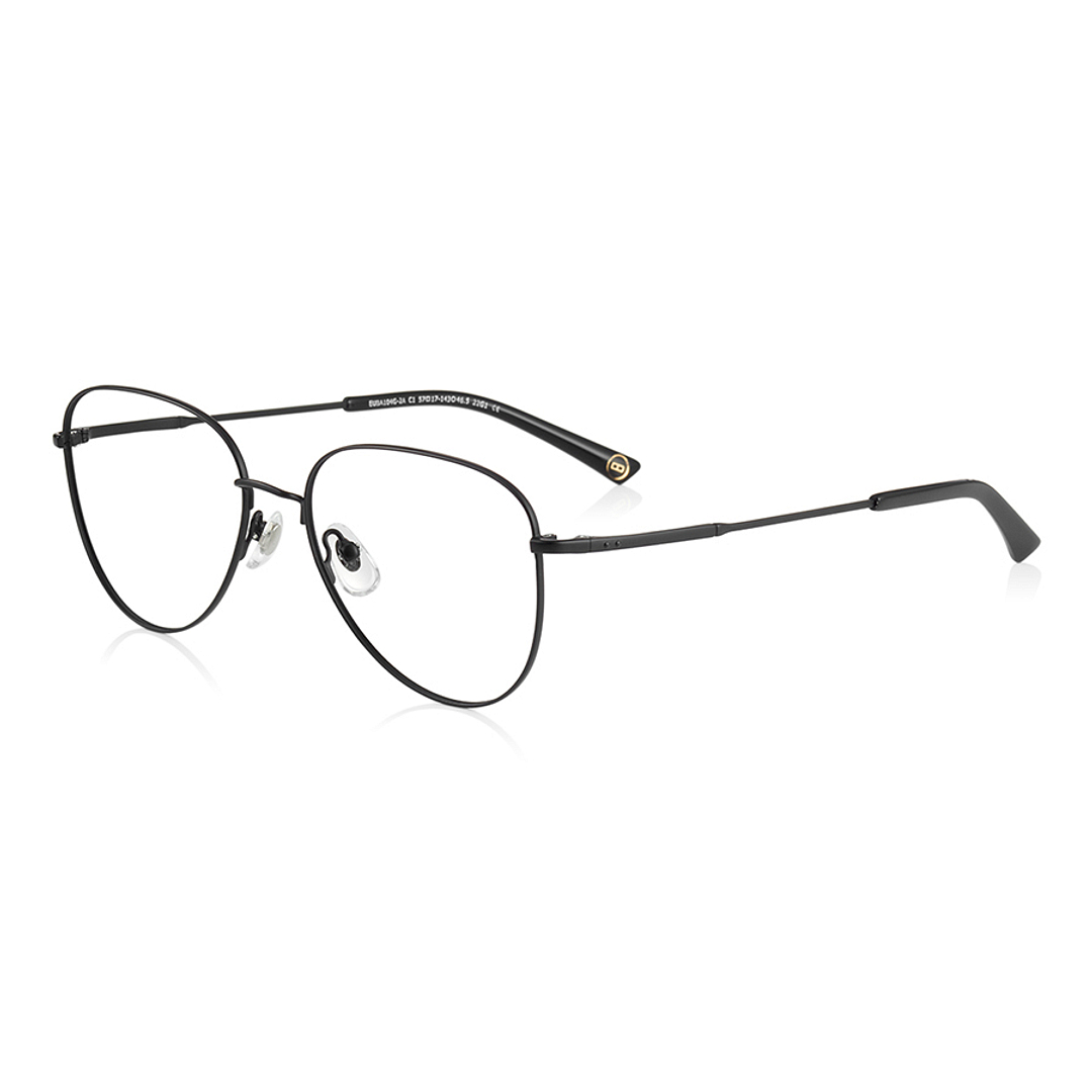 OWNDAYS | ESSENTIAL Black Full Rim Teardrop left side