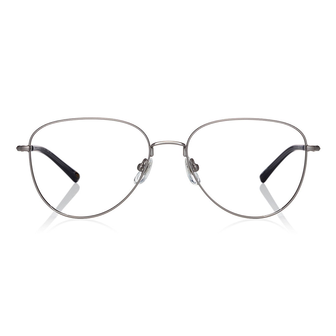 OWNDAYS | ESSENTIAL Mid Gunmetal Full Rim Teardrop right side