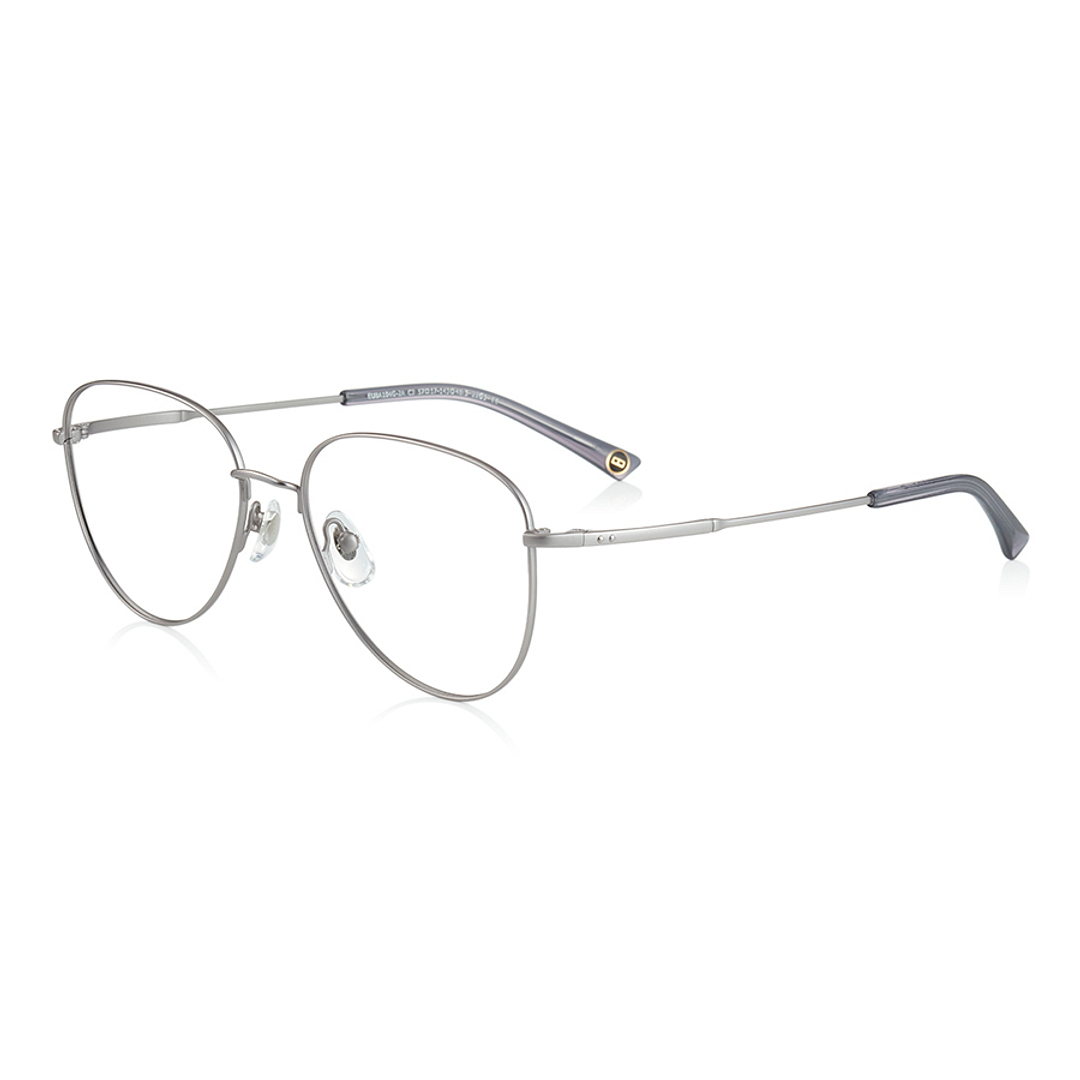 OWNDAYS | ESSENTIAL Mid Gunmetal Full Rim Teardrop left side