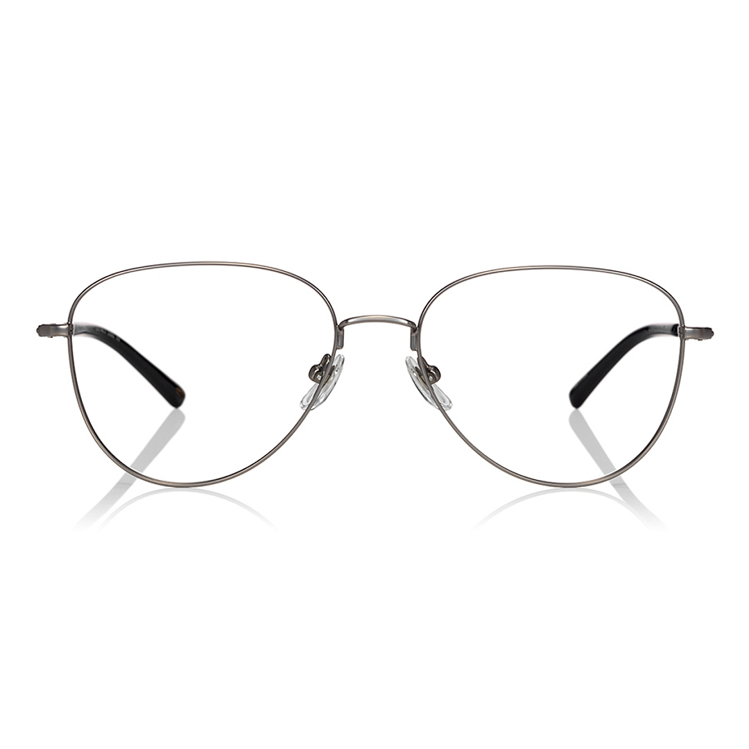 OWNDAYS | ESSENTIAL Silver Full Rim Teardrop right side