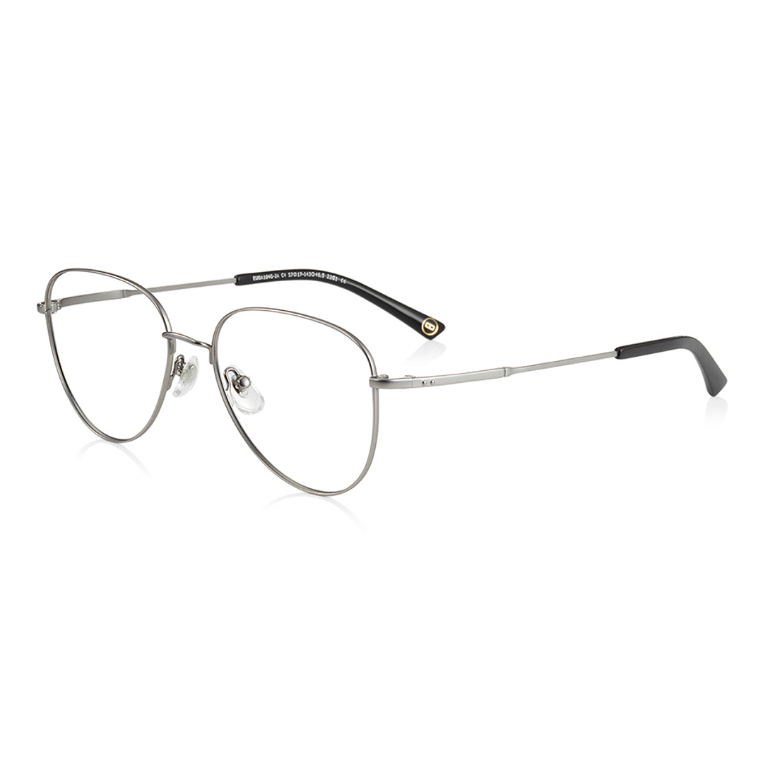 OWNDAYS | ESSENTIAL Silver Full Rim Teardrop left side