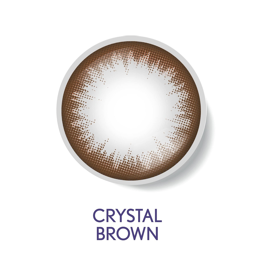 Bausch & Lomb B L Lacelle Crystal Brown Daily right side