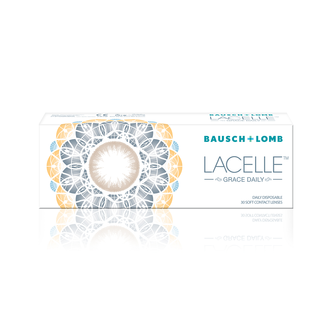 Bausch & Lomb B L Lacelle Shimmering Gold Daily left side