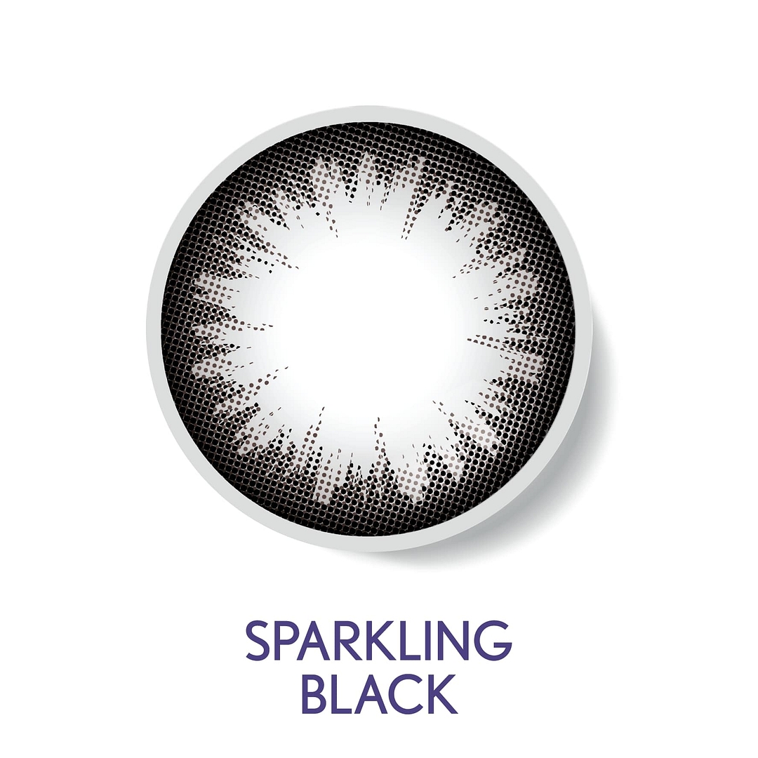 Bausch & Lomb B L Lacelle Sparkling Black Daily right side