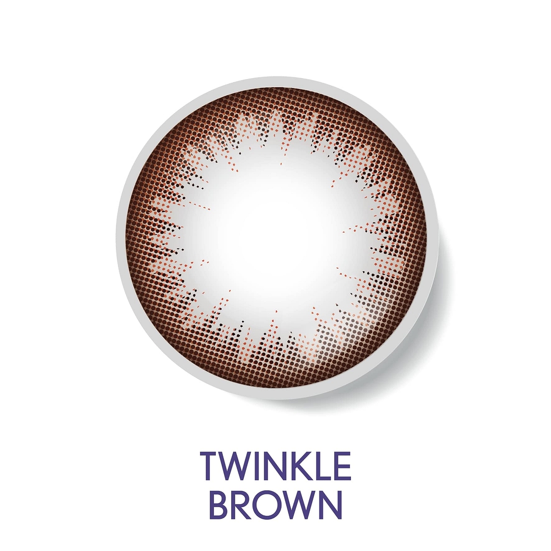 Bausch & Lomb B L Lacelle Twinkle Brown Daily right side