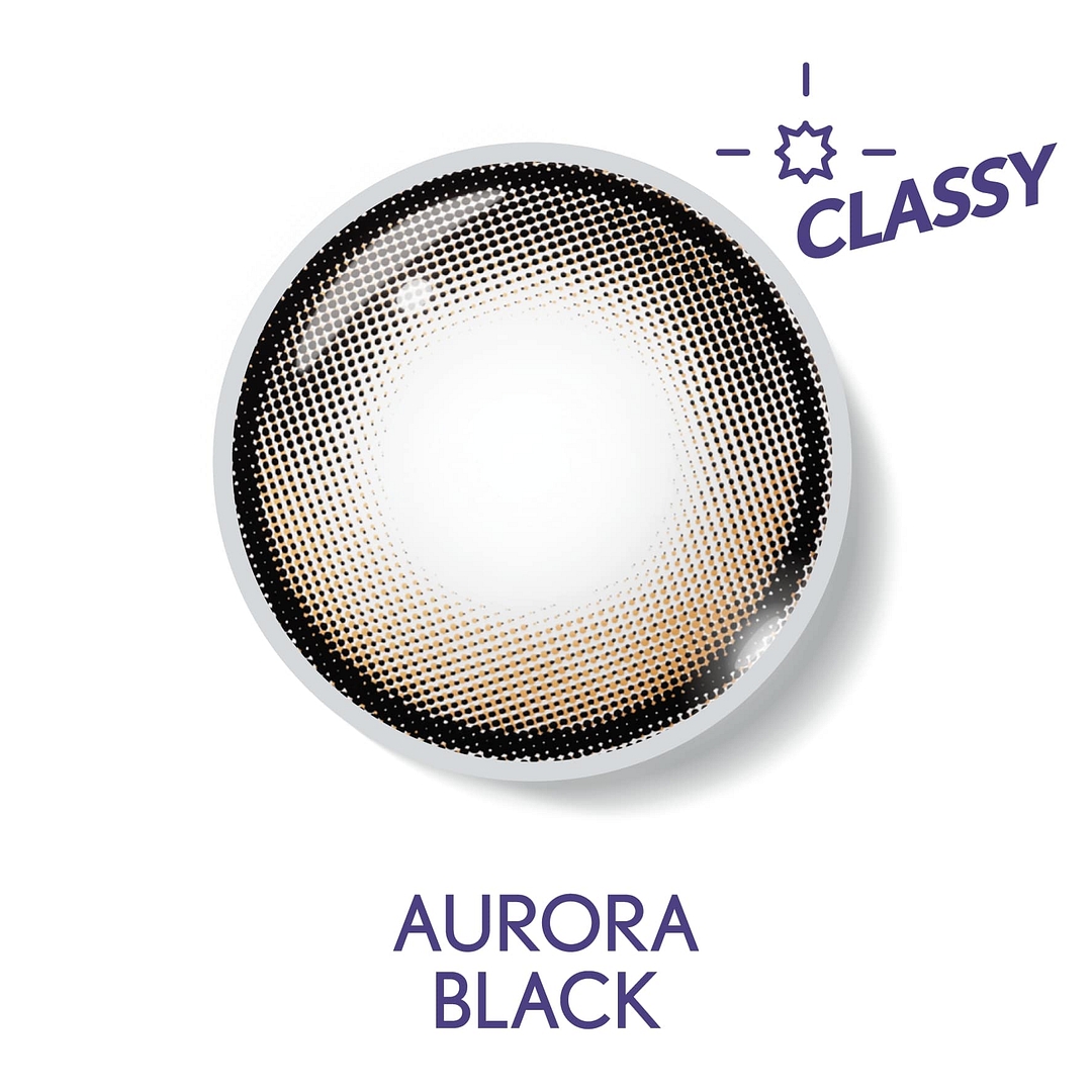 Bausch & Lomb B L Lacelle Aurora Black Daily right side