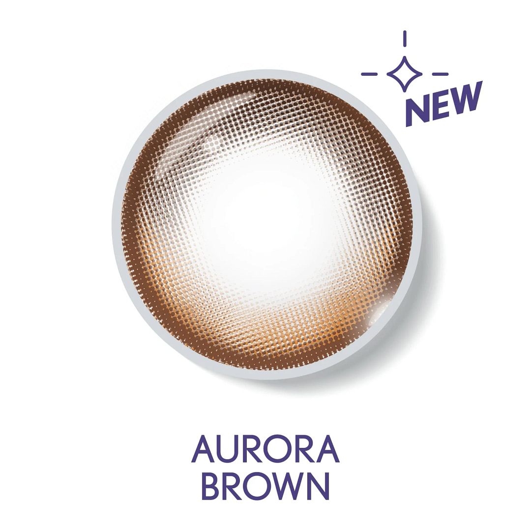 Bausch & Lomb B L Lacelle Aurora Brown Zero Power Daily right side