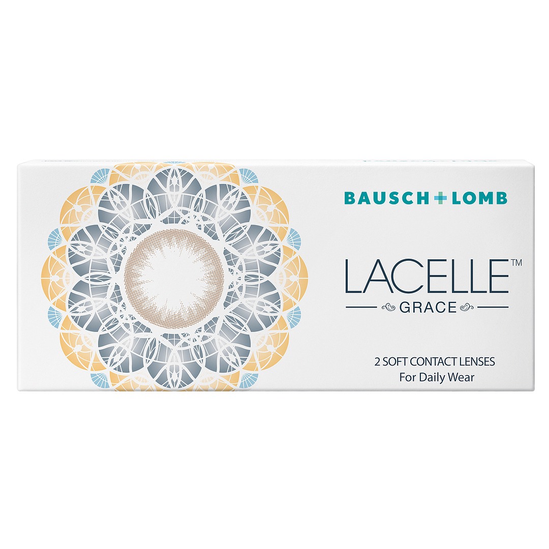 Bausch & Lomb Lacelle Grace Sparkling Black Plano Monthly 2LP Bausch   Lomb left side