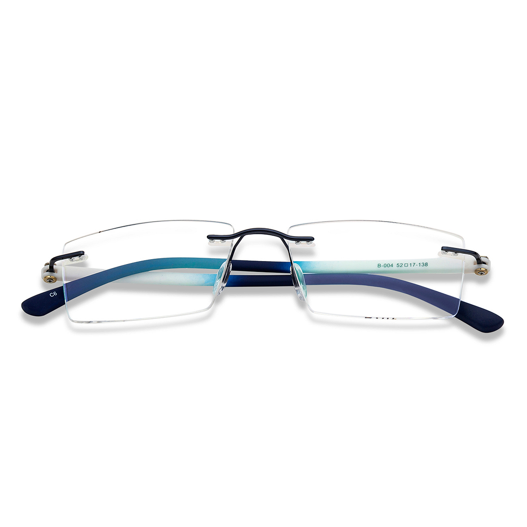 Lenskart Air Online Sky Blue Rimless Rectangle right side