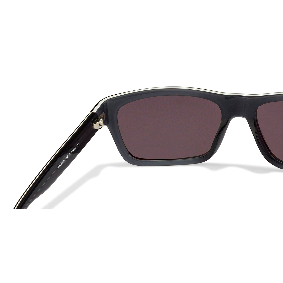 BRANDED Tan Brown Full Rim Rectangle left side