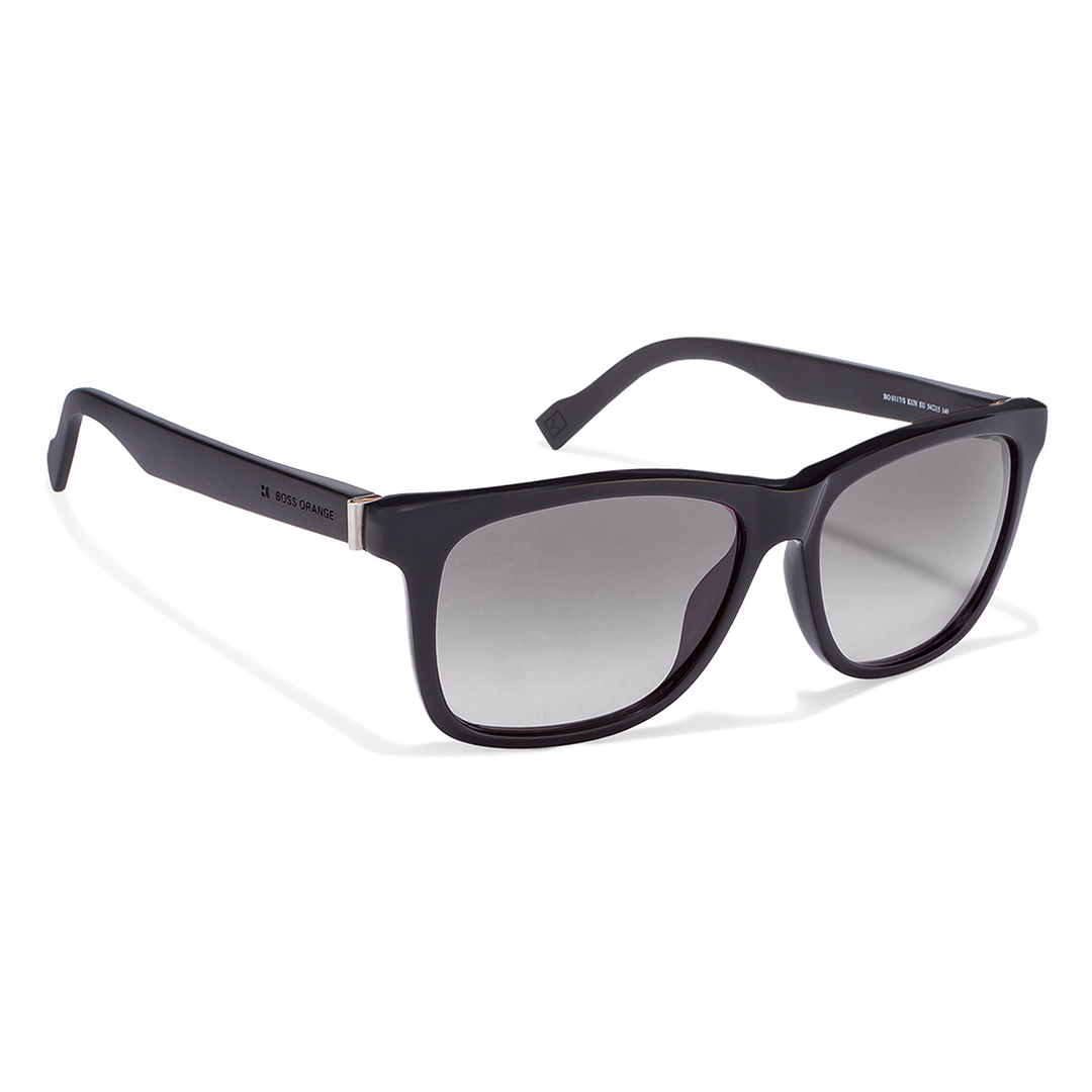 BRANDED Black Full Rim Square left side