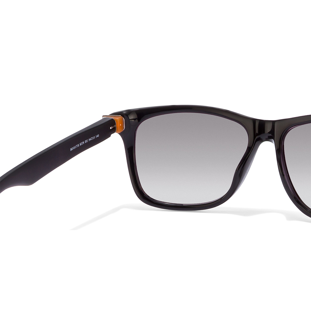 BRANDED Black Full Rim Square left side