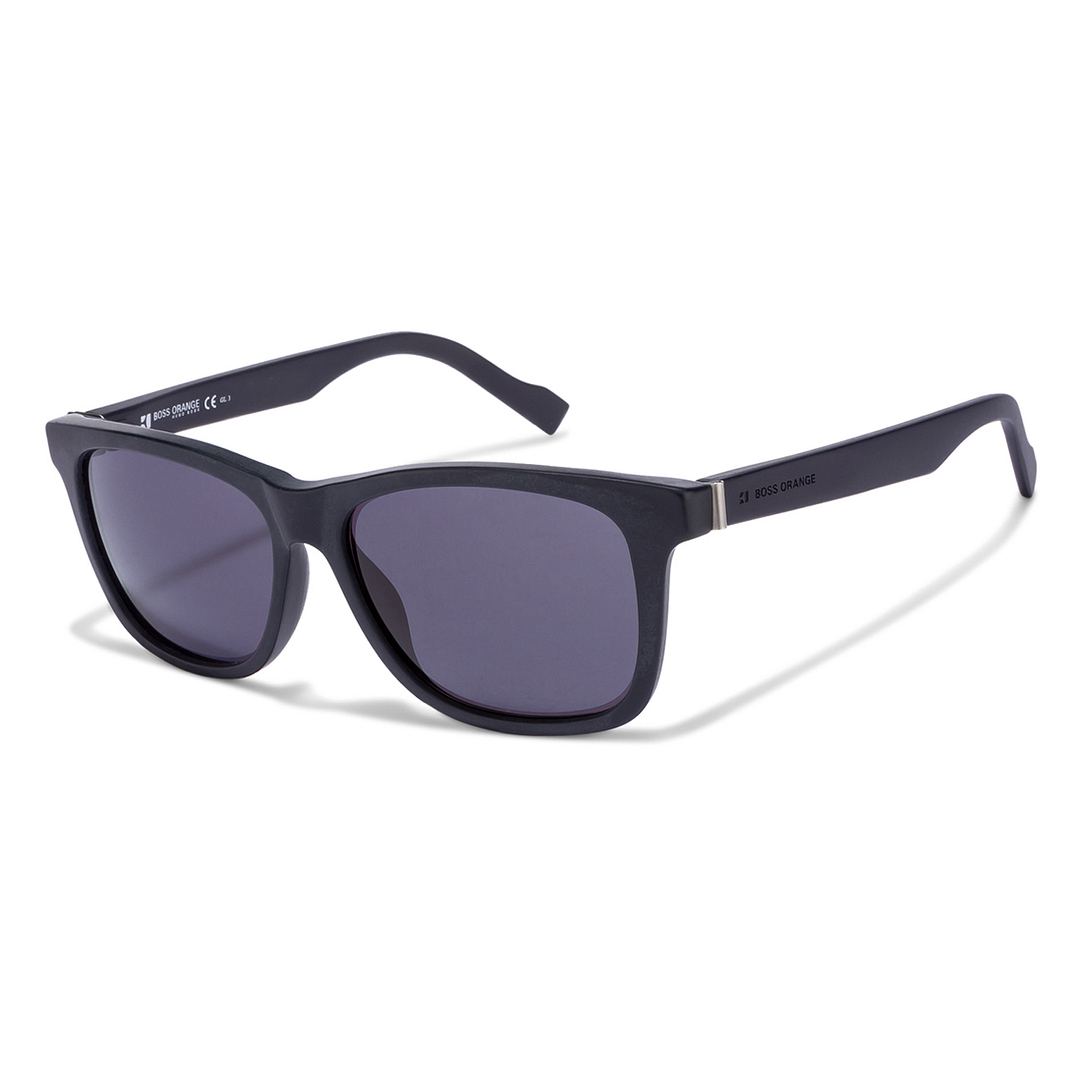 BRANDED Black Full Rim Square left side