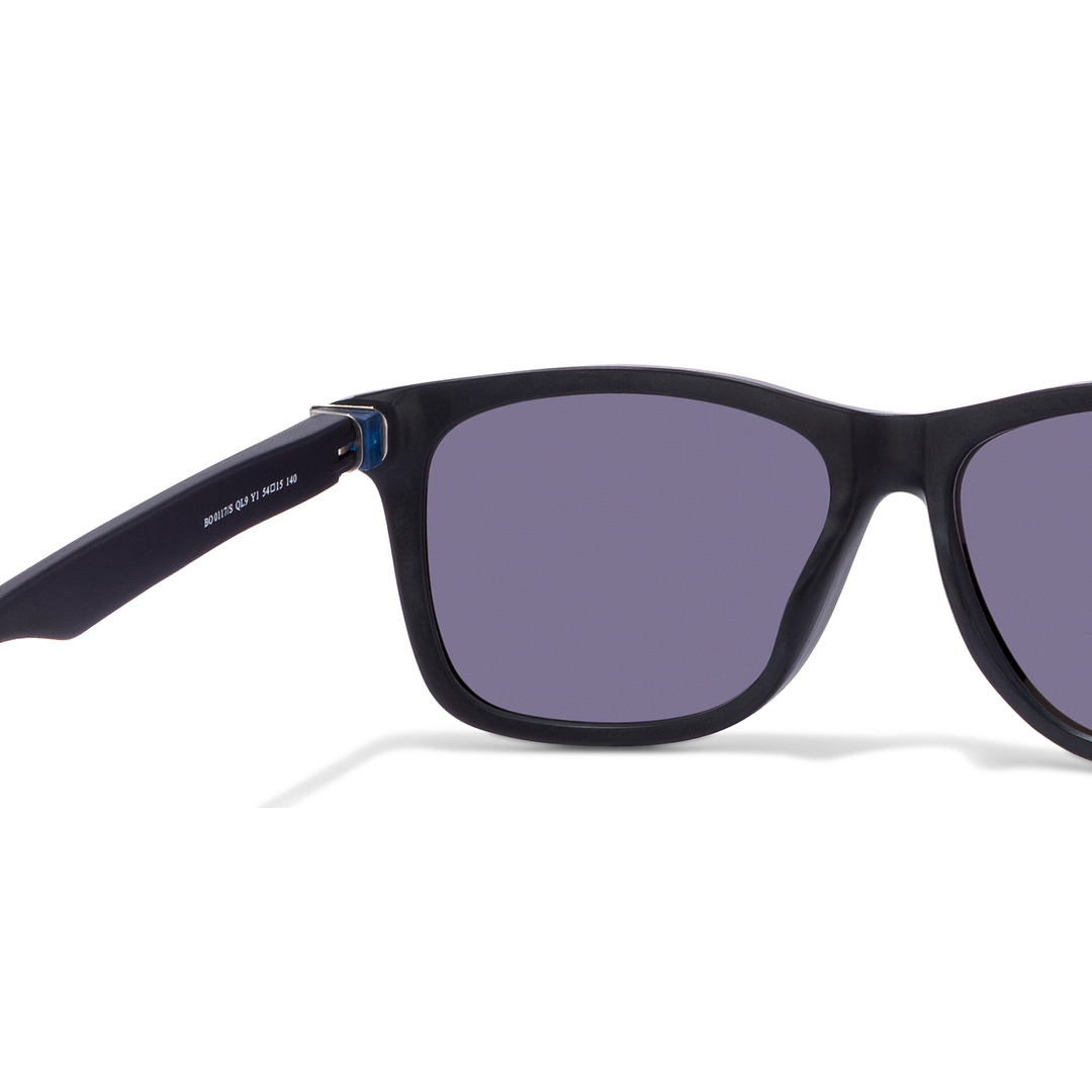 BRANDED Black Full Rim Square left side