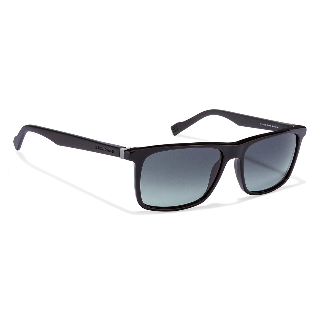 BRANDED Black Full Rim Rectangle left side