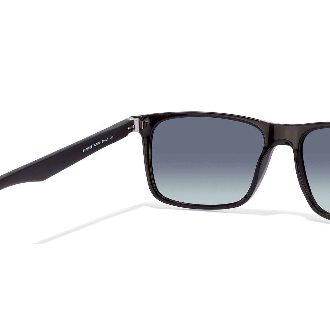 BRANDED Black Full Rim Rectangle left side