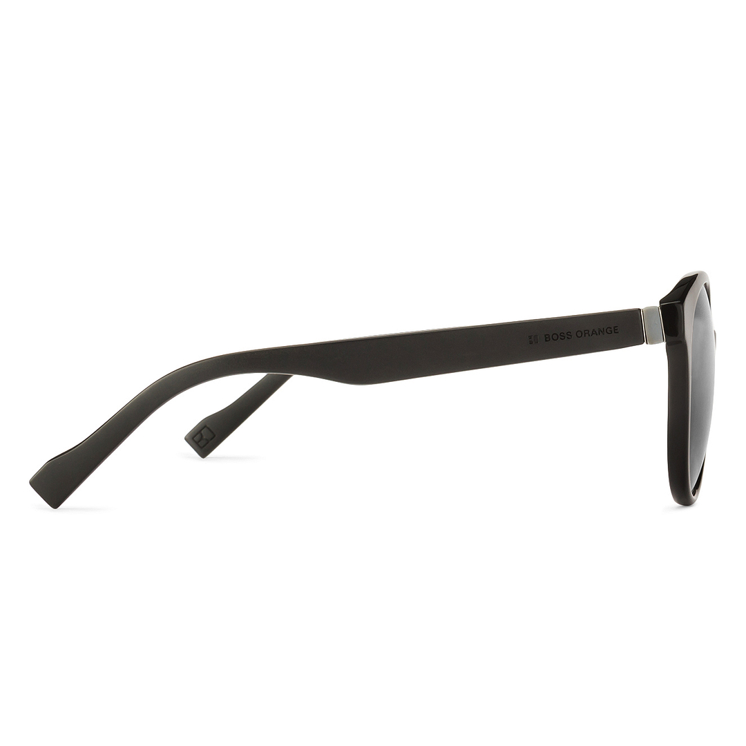 BRANDED Black Full Rim Round right side
