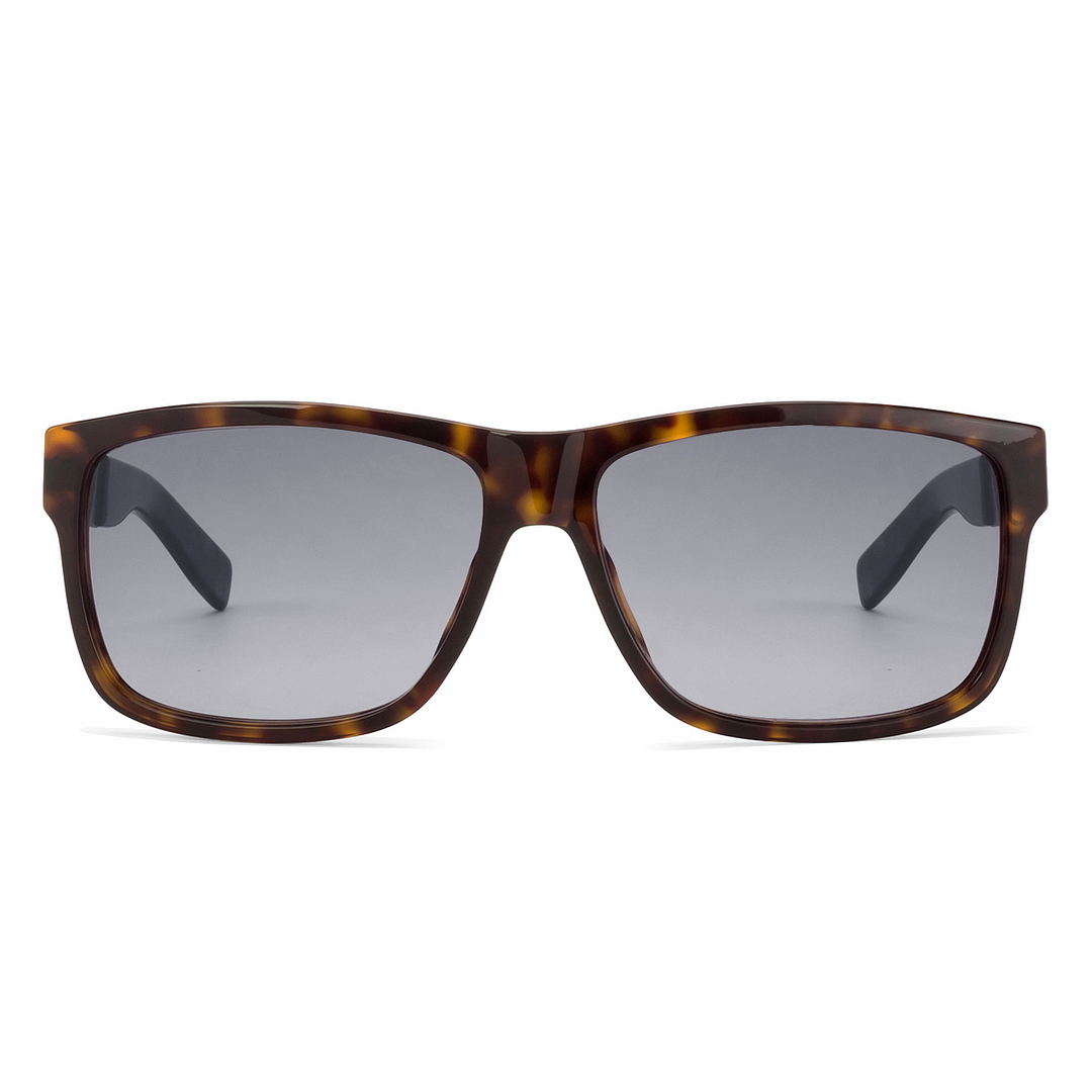 BRANDED Tortoise Full Rim Square left side